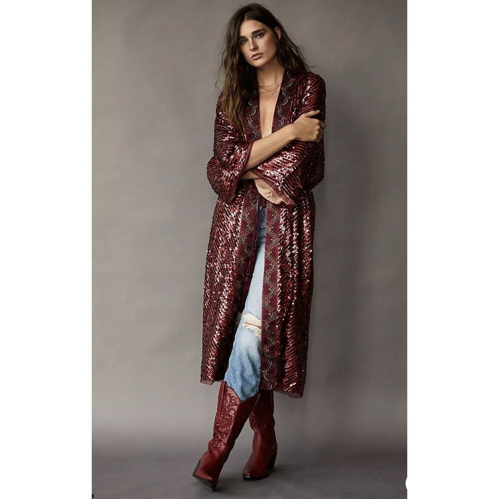 New Free People Light Is Coming Duster Size Small - Picture 3 of 9